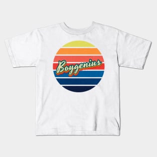 Circle Retro Vintage Boygenius Kids T-Shirt